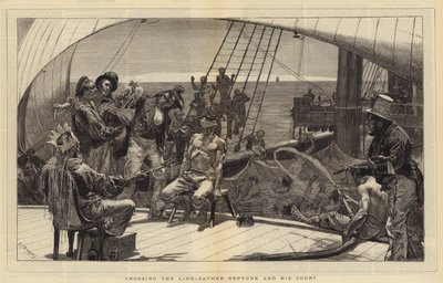 Crossing the Line, Father Neptune and His Court by Edward John Gregory